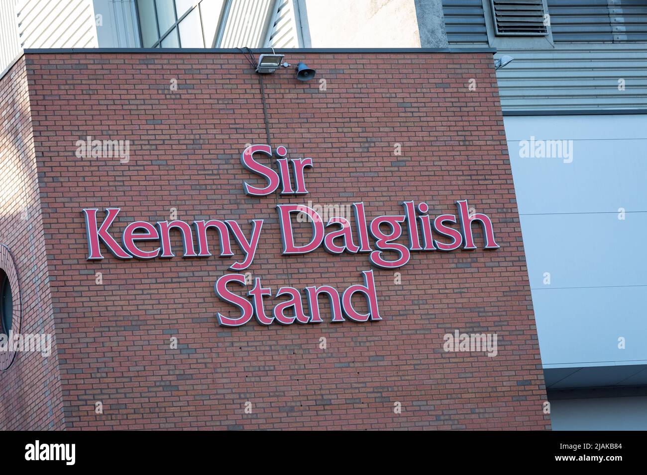 Sir Kenny Dalglish Stand at Anfield Stadium Stock Photo Alamy