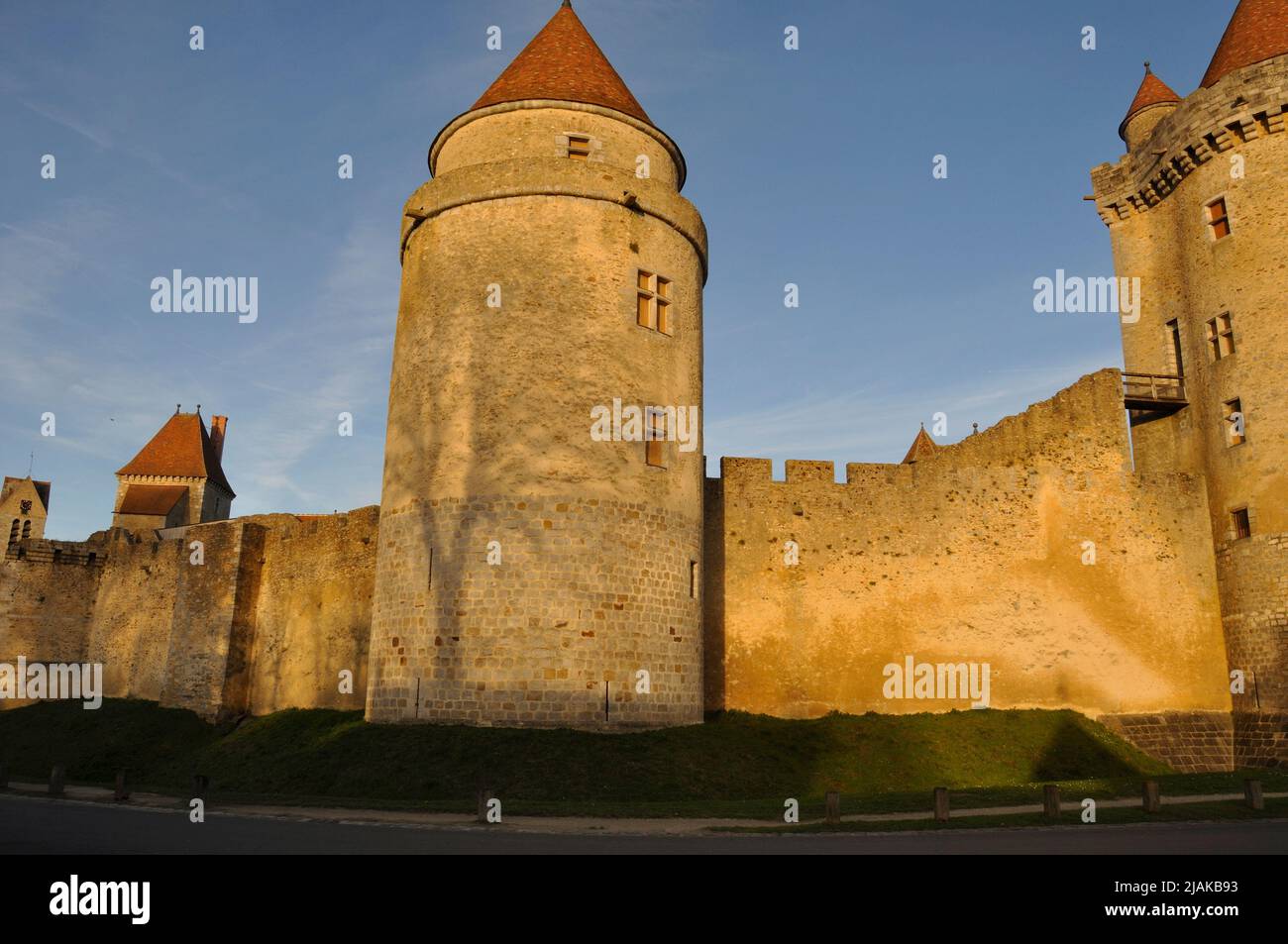 Castle of Blandy les Tours in Seine et Marne Stock Photo