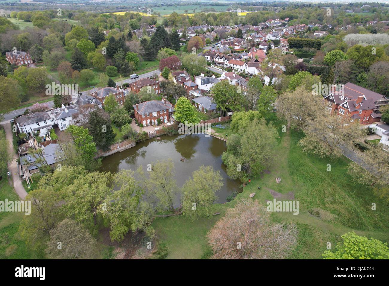 Hadley common London Borough of Barnet drone aerial view Stock Photo