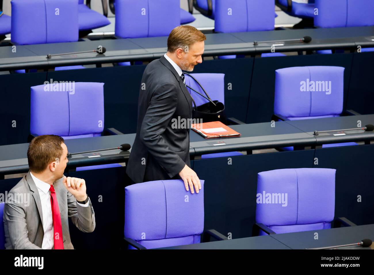 German Finance Minister Christian Lindner attends a session of German lower house of parliament, Bundestag, in Berlin, Germany May 31, 2022. REUTERS/Hannibal Hanschke Stock Photo