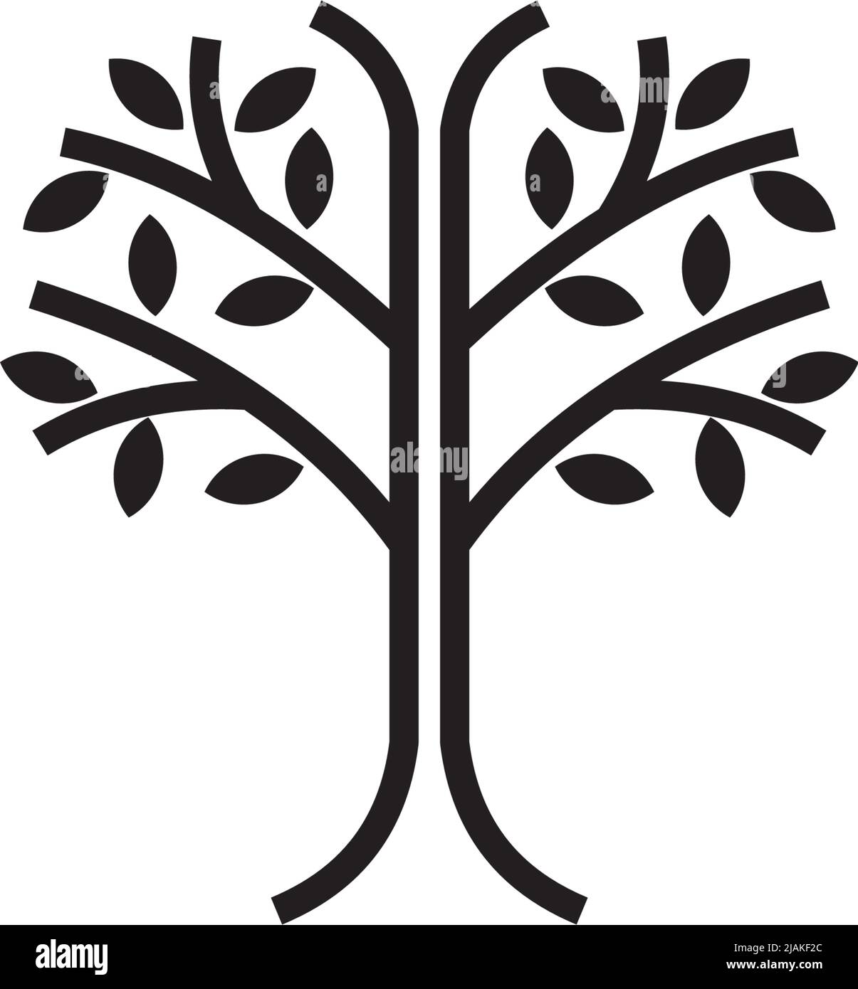 Tree logo icon design inspiration vector template Stock Vector Image ...