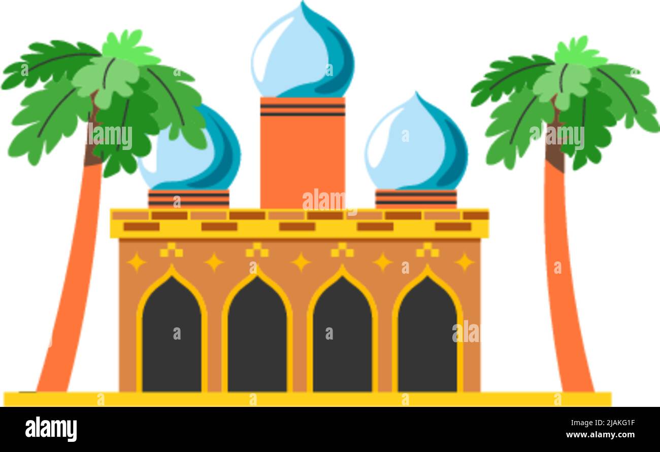 Ancient arabic palace Stock Vector Images - Alamy