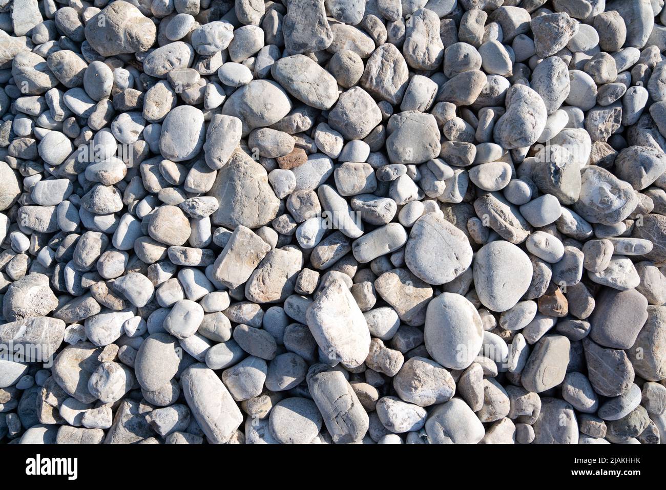 Abstract background, texture with round pebble stones Stock Photo