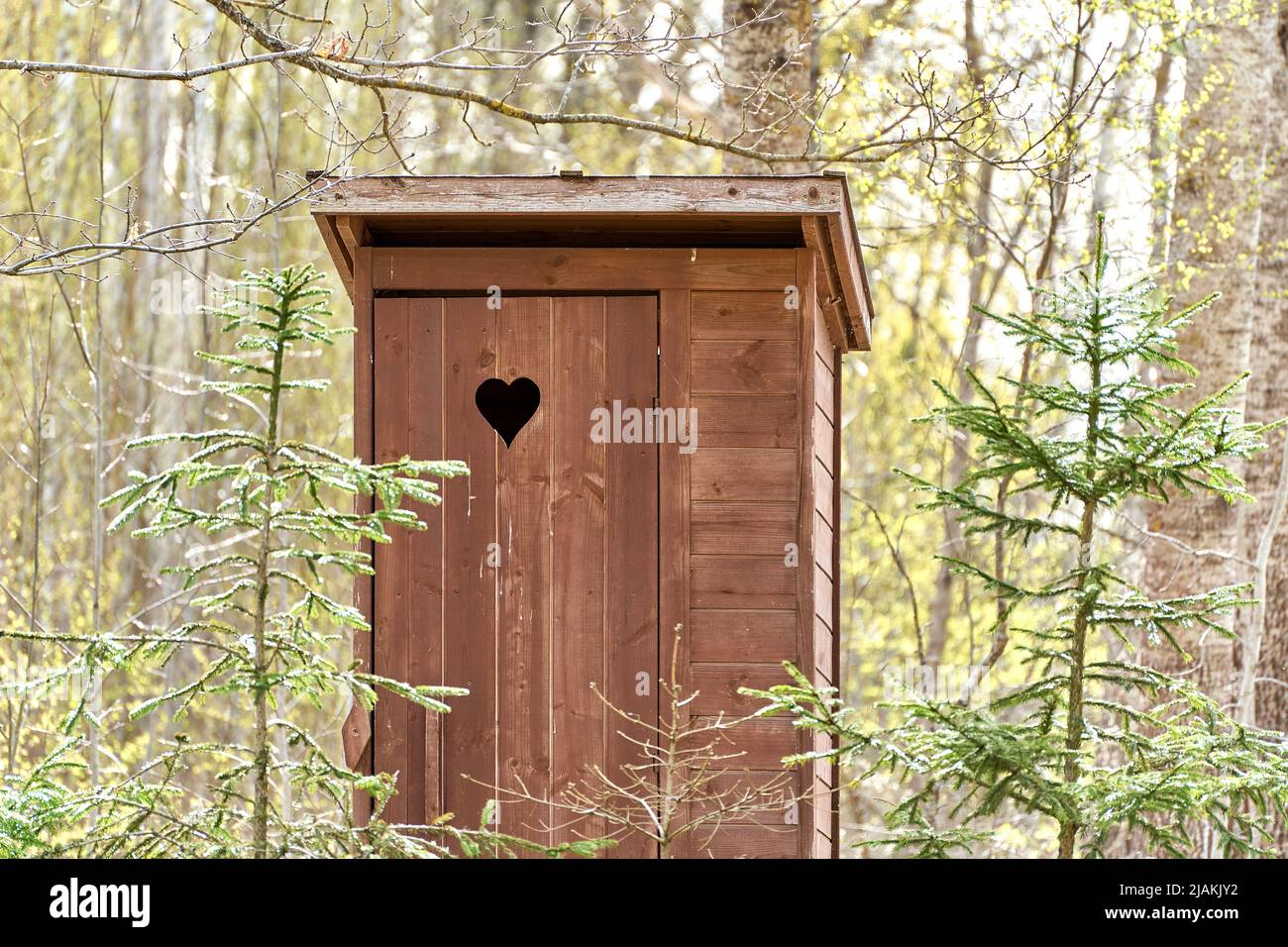Toilet outside outdoor outhouse hi-res stock photography and images - Alamy