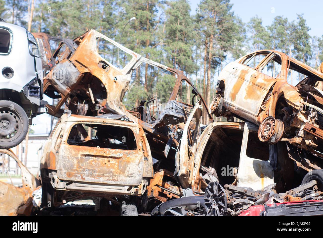 Cars damaged terror bomb hi-res stock photography and images - Alamy