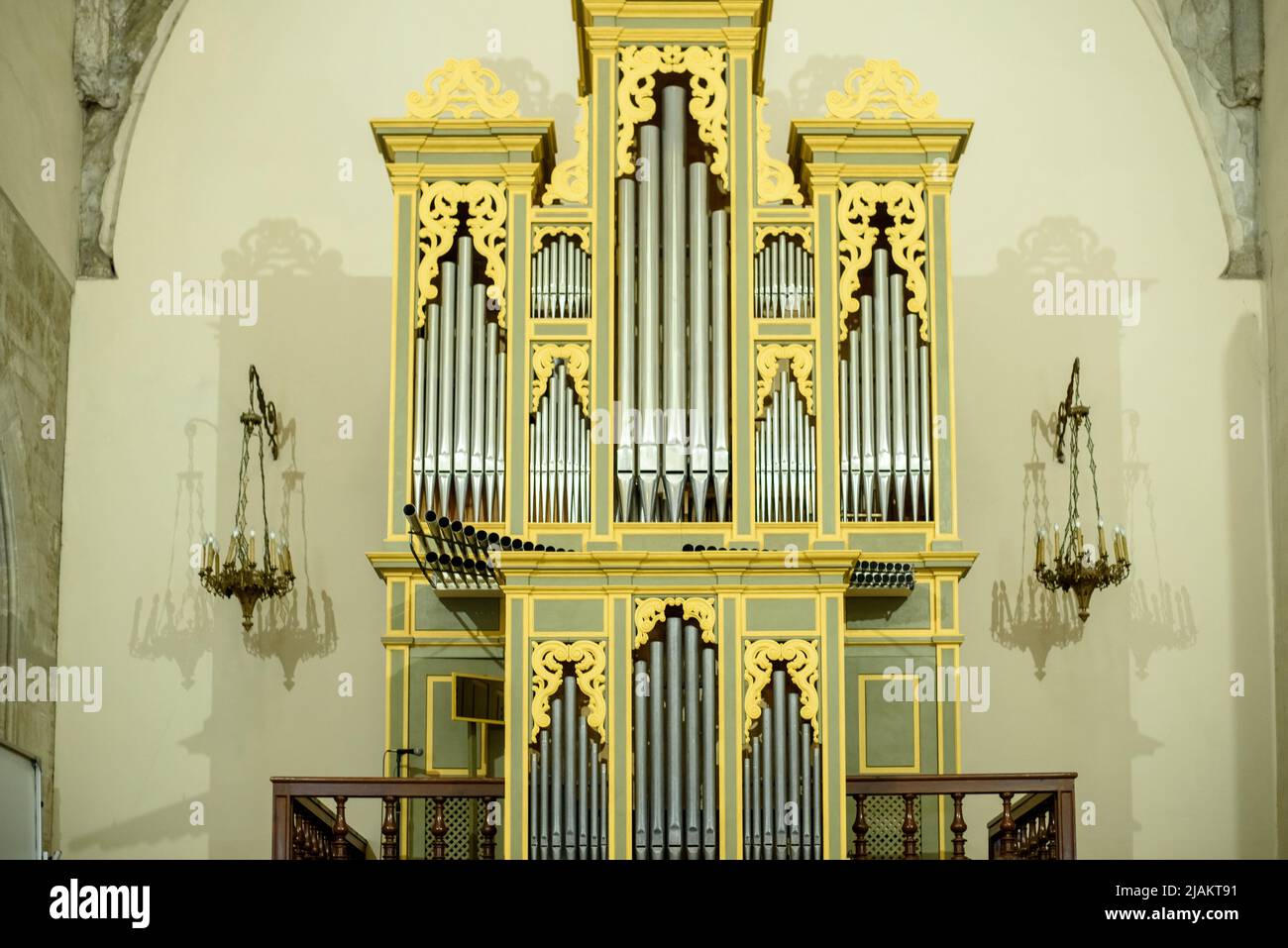 Major organ in a baroque church, to play religious music during the
