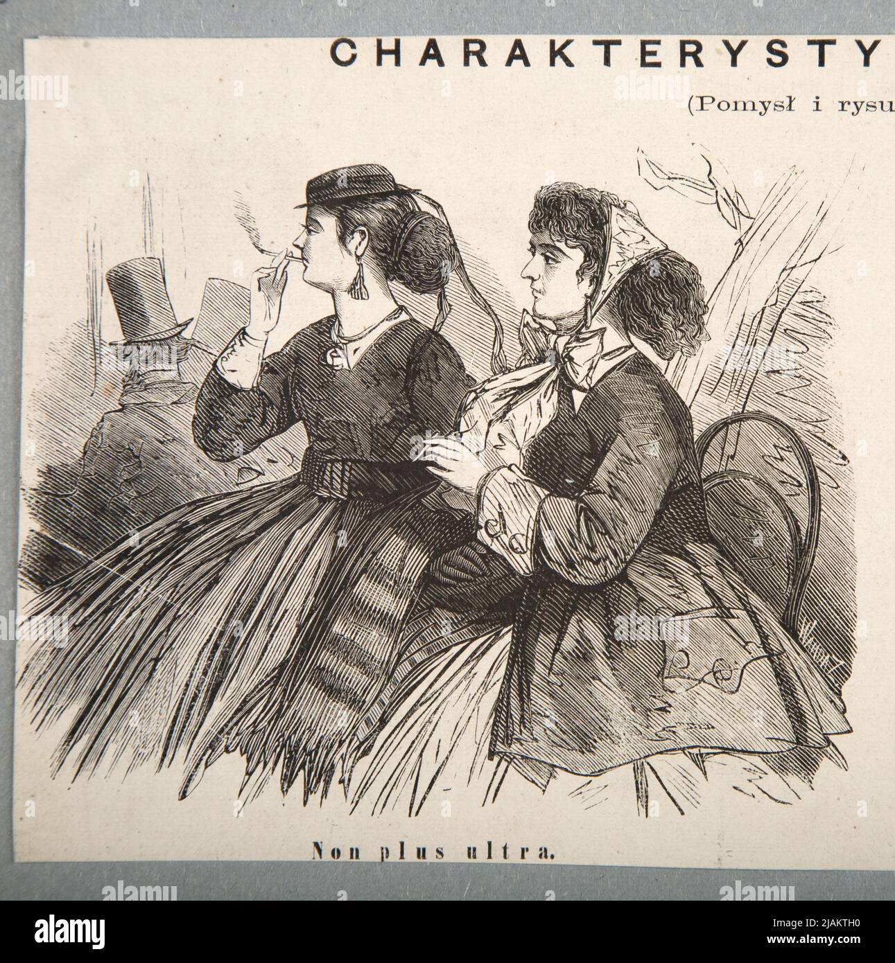 1860s cigarettes Characteristics of Ksawery Pillati cigarettes. Cleastle from Tygodnik  Ilustrowany 1866 (2) 301 Zagórska, Wanda (Fl. 1860 1870), Pillati, Ksawery  (1843 1902 Stock Photo