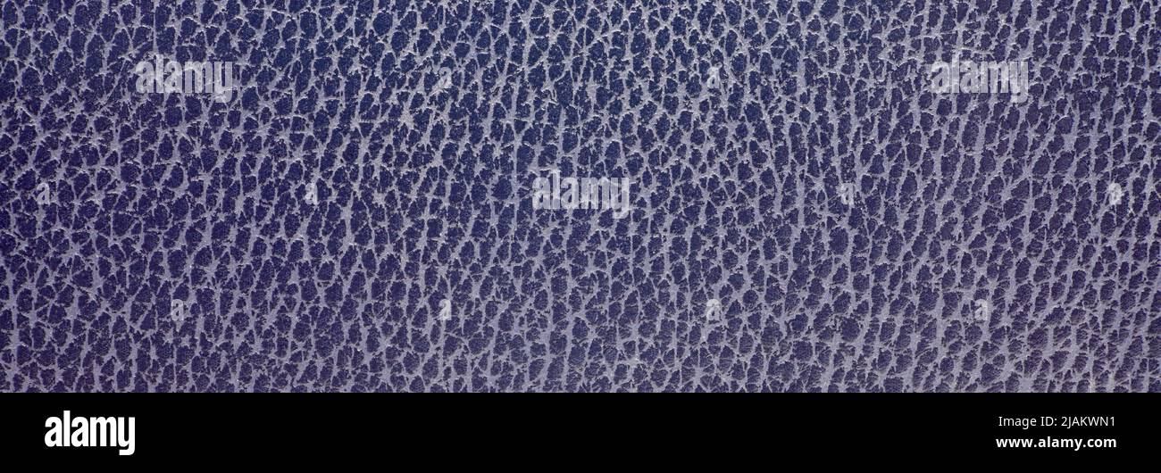 close-up blue leather texture background Stock Photo