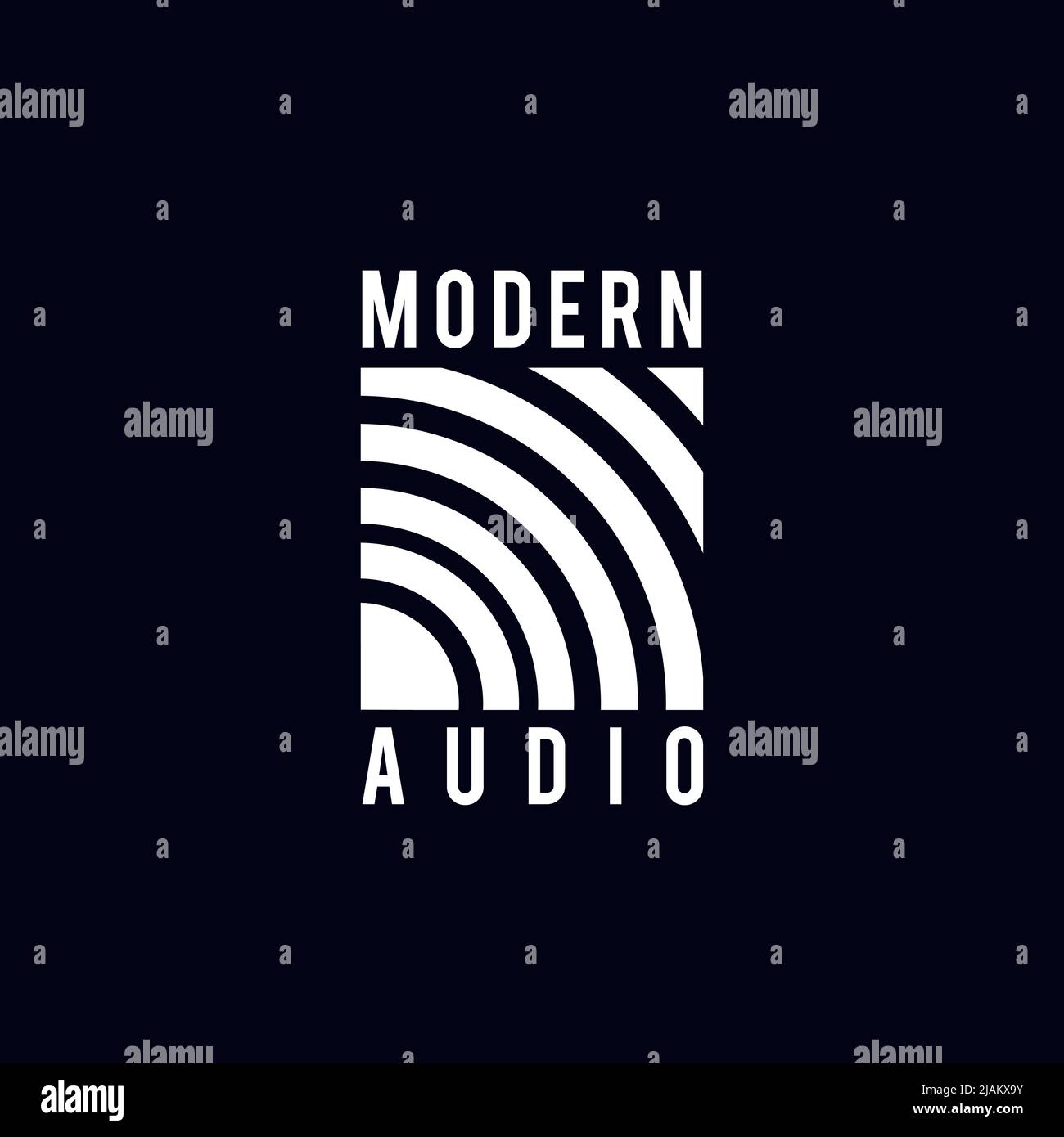 Audio microphone company vector logo design Stock Vector Image & Art