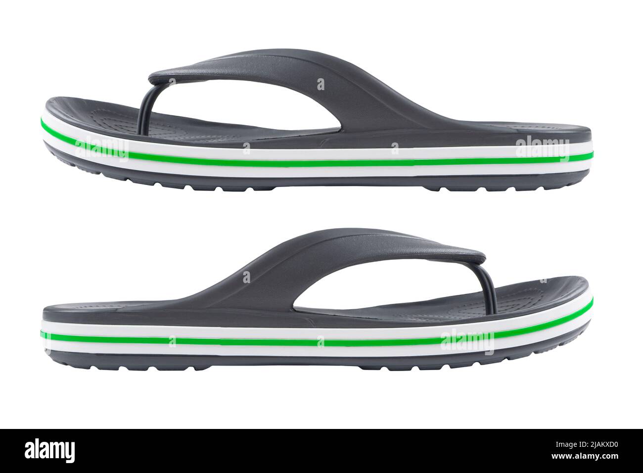 Beach rubber slippers isolated on white background. Flip flops isolated