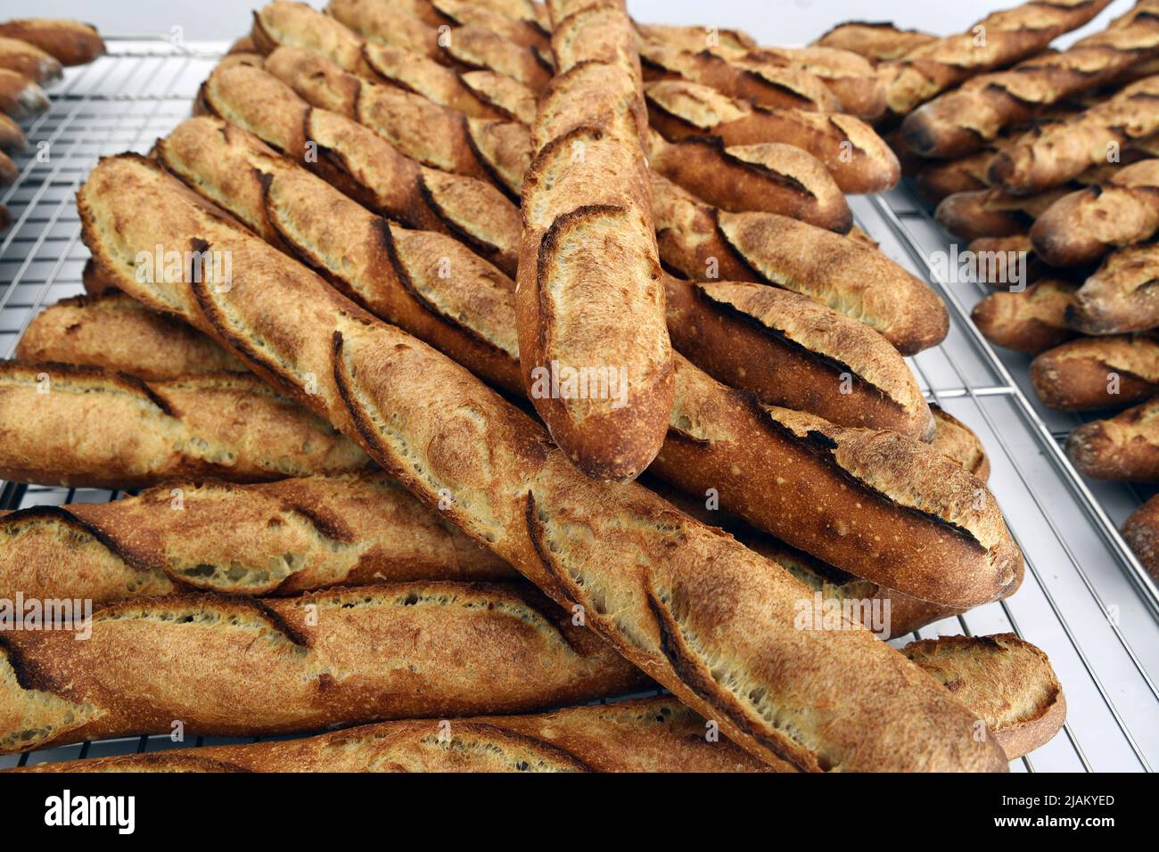 Real French tradition Baguette Paris France Stock Photo Alamy
