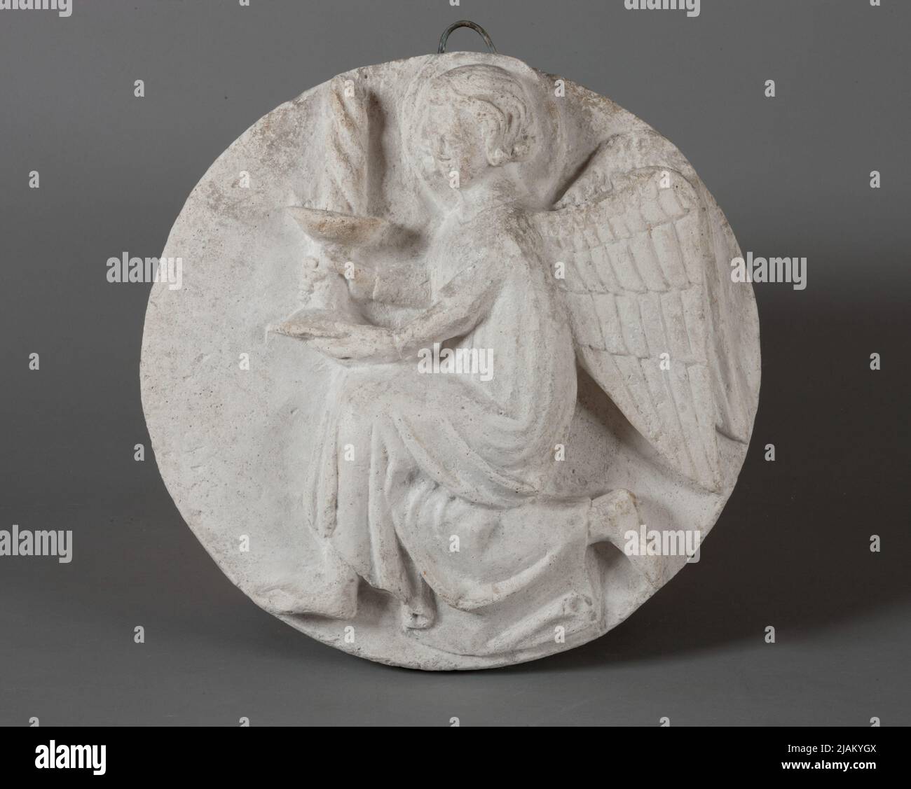 Angel adoring with the candlestick  Knocznik  presbytery, Wawel Cathedral, Krakow Stock Photo