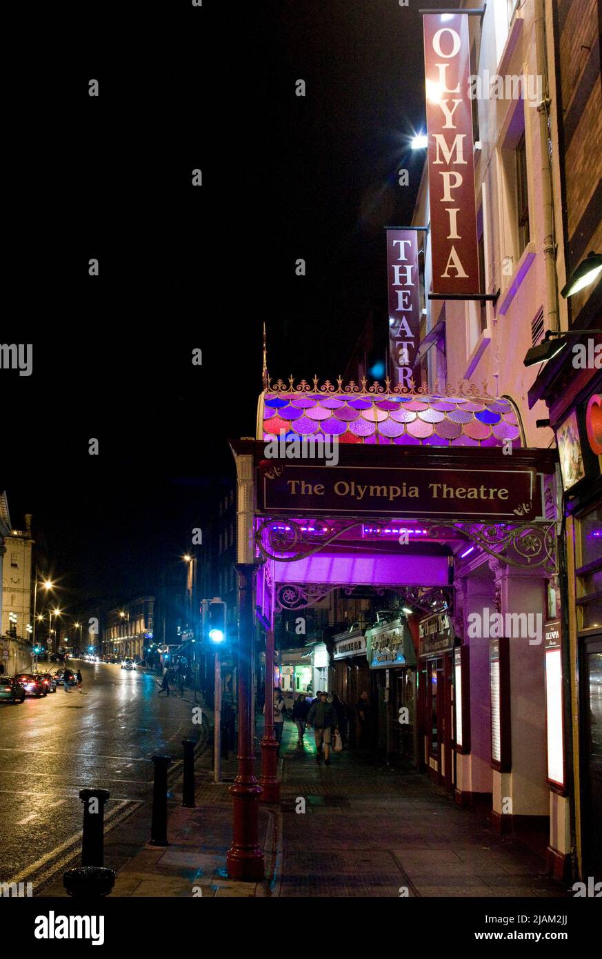 The Olympia Theatre, Dublin, on Dame St. Stock Photo