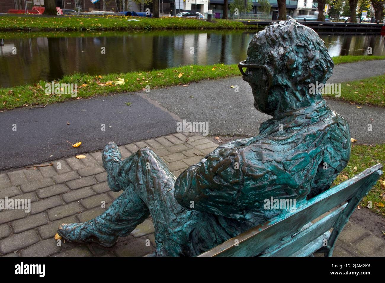 Patrick Kavanagh Statue, Dublin Stock Photo