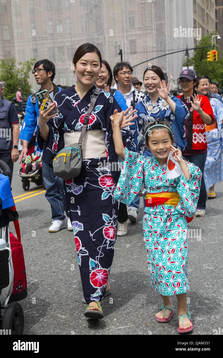 First ever Japan Day Parade on Central Park West in Manhattan on May 15