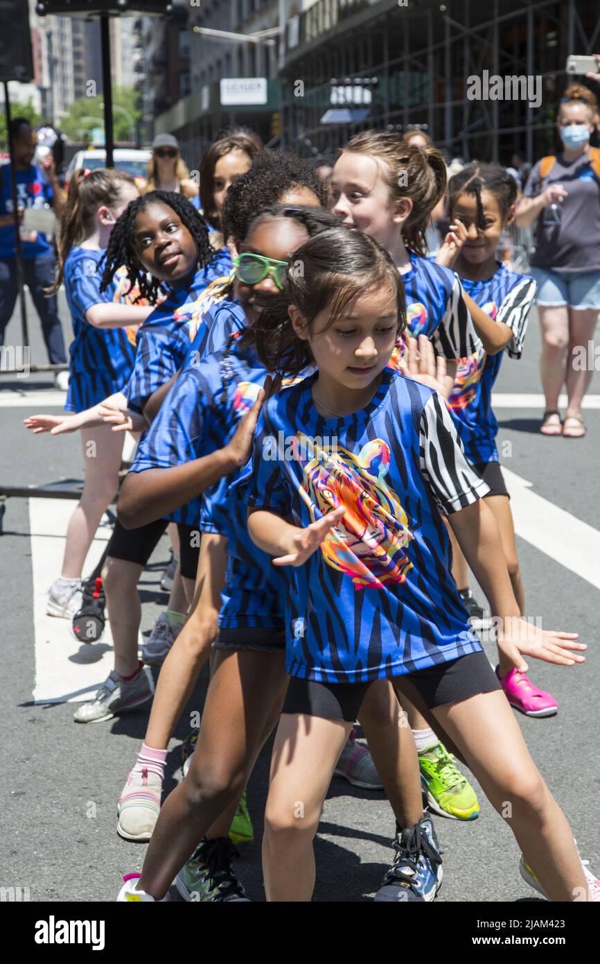 The Park Rangers are the only uniforms allowed in a small parade going down  W4th Street as thousands celebrate Gay Pride in New York City on June 27,  2021. With many New