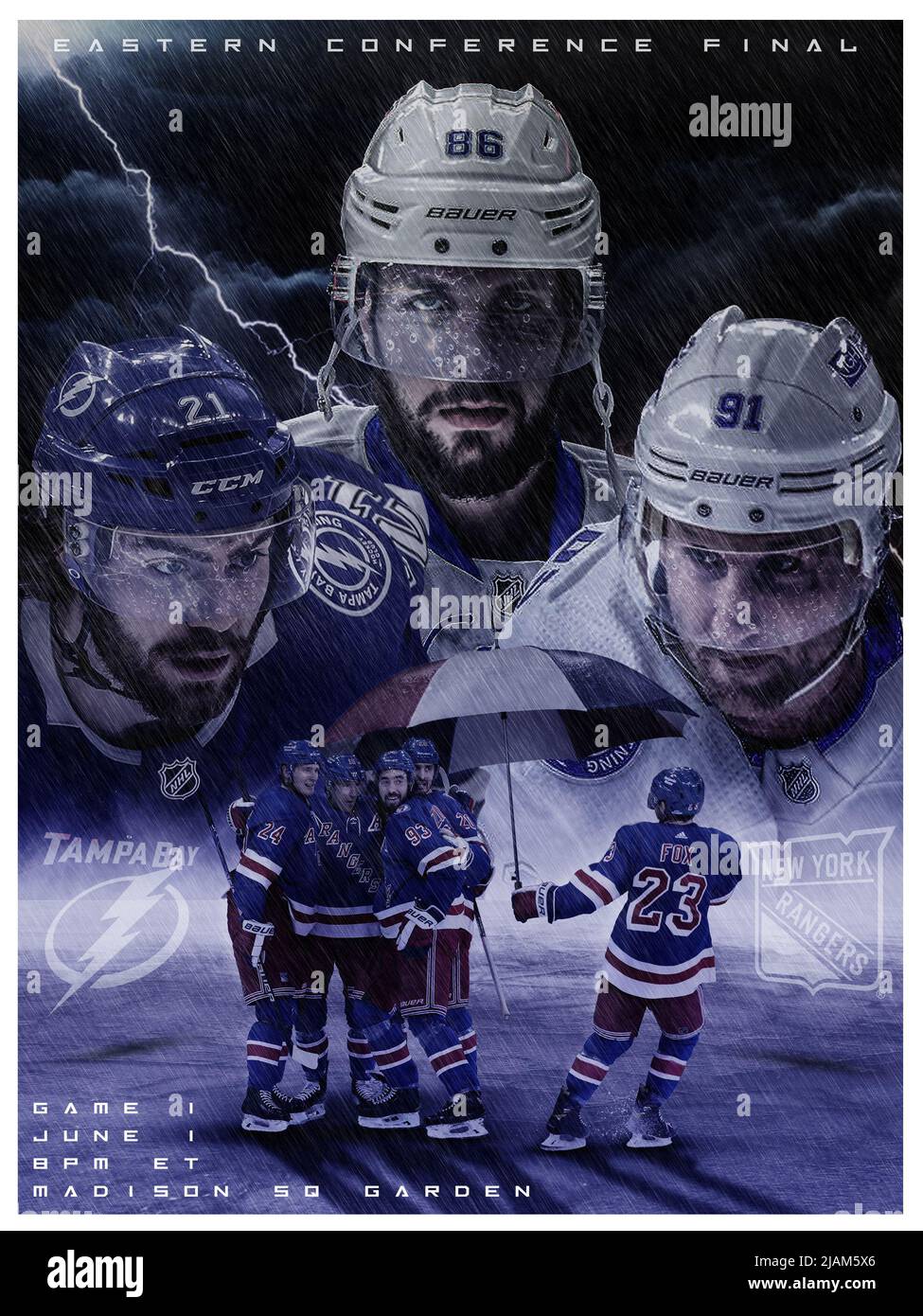 NHL Eastern Conference Final Game 1 Poster Stock Photo