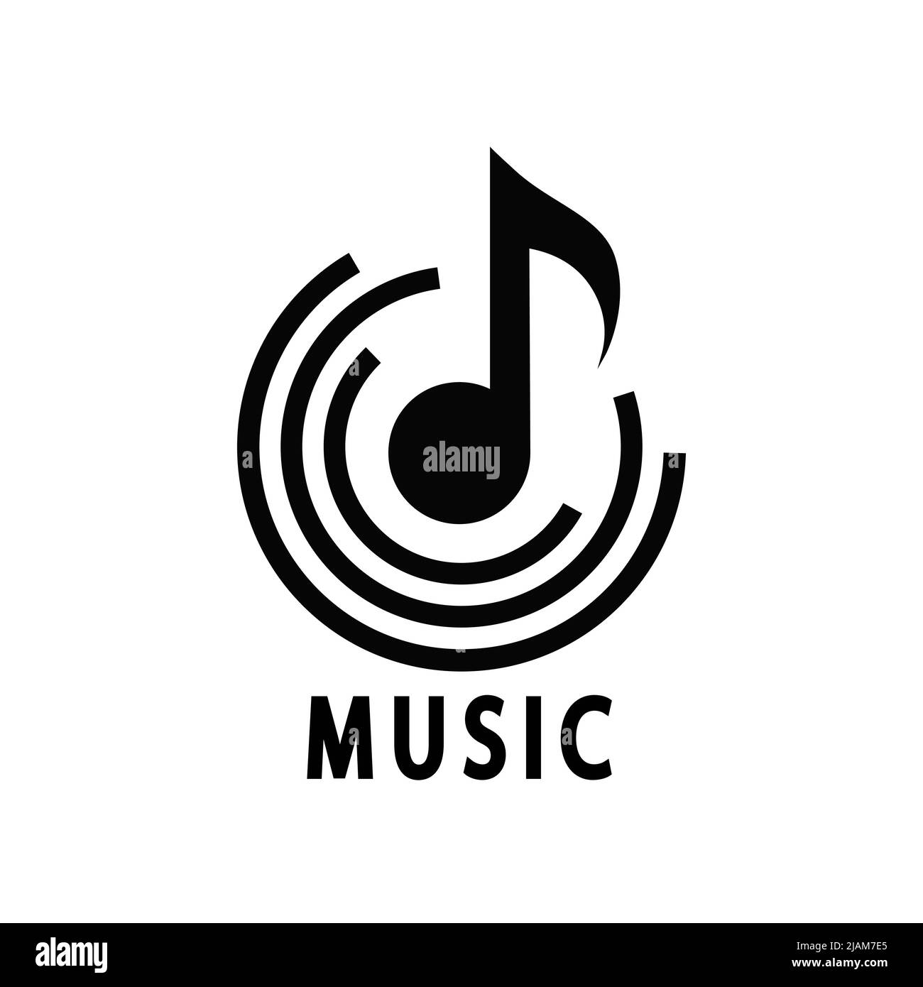 Black Music Logo Icon design Stock Vector Image & Art - Alamy