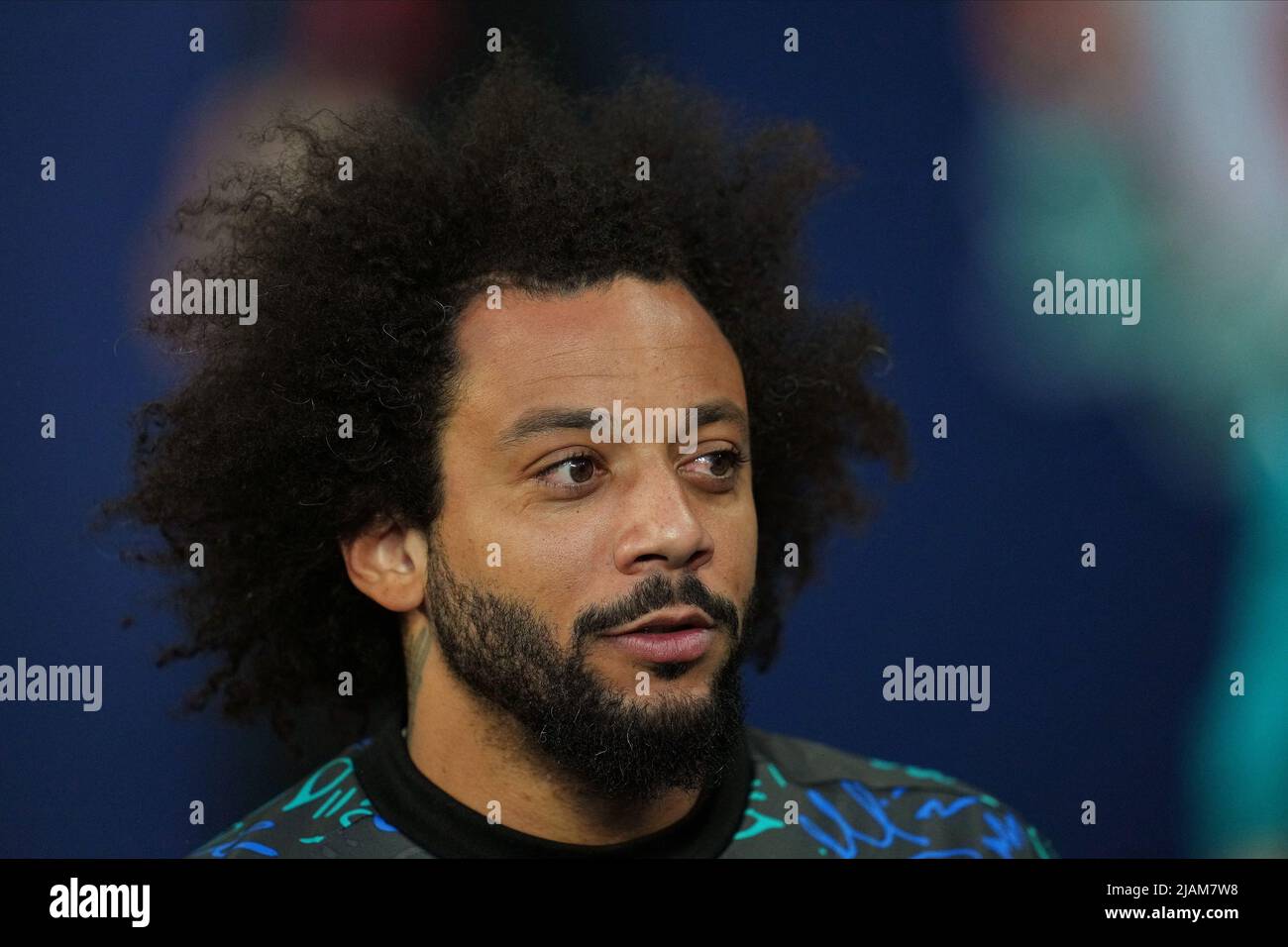 Marcelo Vieira of Real Madrid during the UEFA Champions League Final match between Liverpool FC and Real Madrid played at Stade de France on May 28, 2022 in Paris, France. (Photo by Magma) Stock Photo