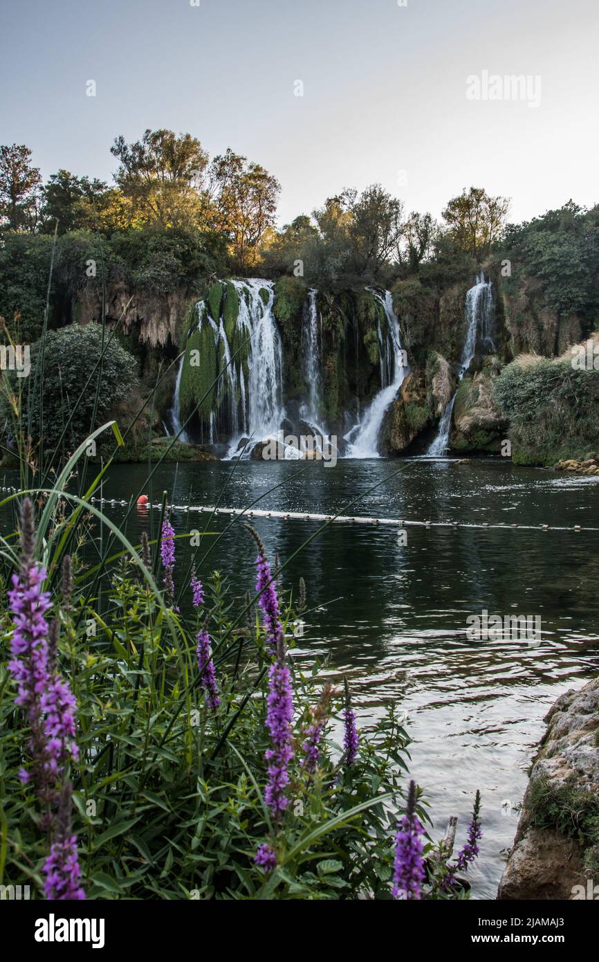 Kravice Waterfall in Bosnia Stock Photo