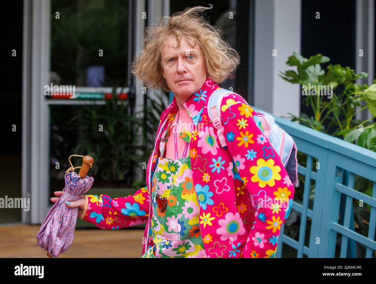 Grayson Perry, Artist, writer and broadcaster, at the RHS Chelsea Flower Show. Stock Photo