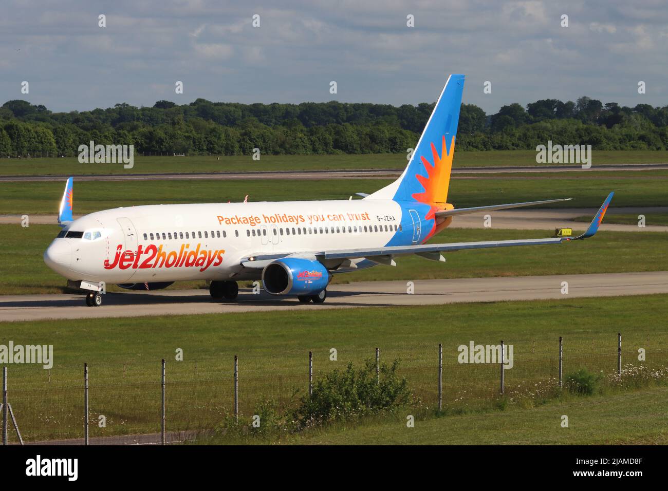 G-JZHA Boeing 737, Jet2 Airways, Stansted Airport, Stansted, Essex, UK Stock Photo
