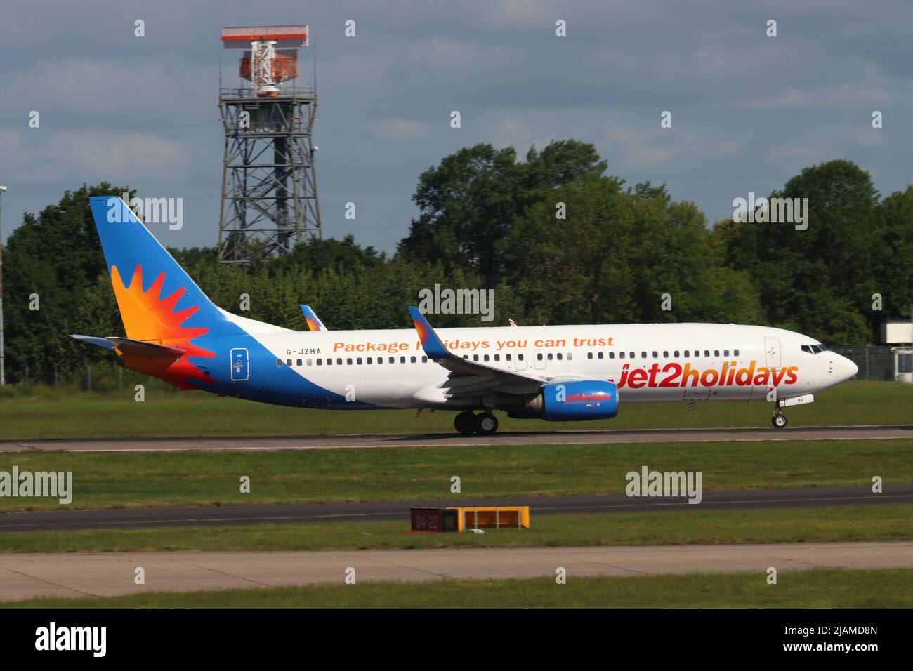 G-JZHA Boeing 737, Jet2 Airways, Stansted Airport, Stansted, Essex, UK Stock Photo