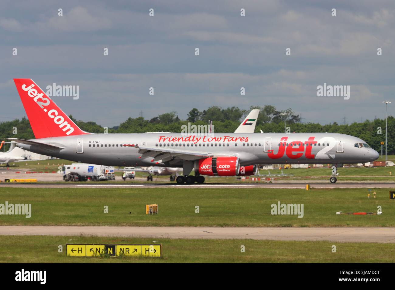 G-LSAI Boeing 757, Jet2 Airways, Stansted Airport, Stansted, Essex, UK Stock Photo