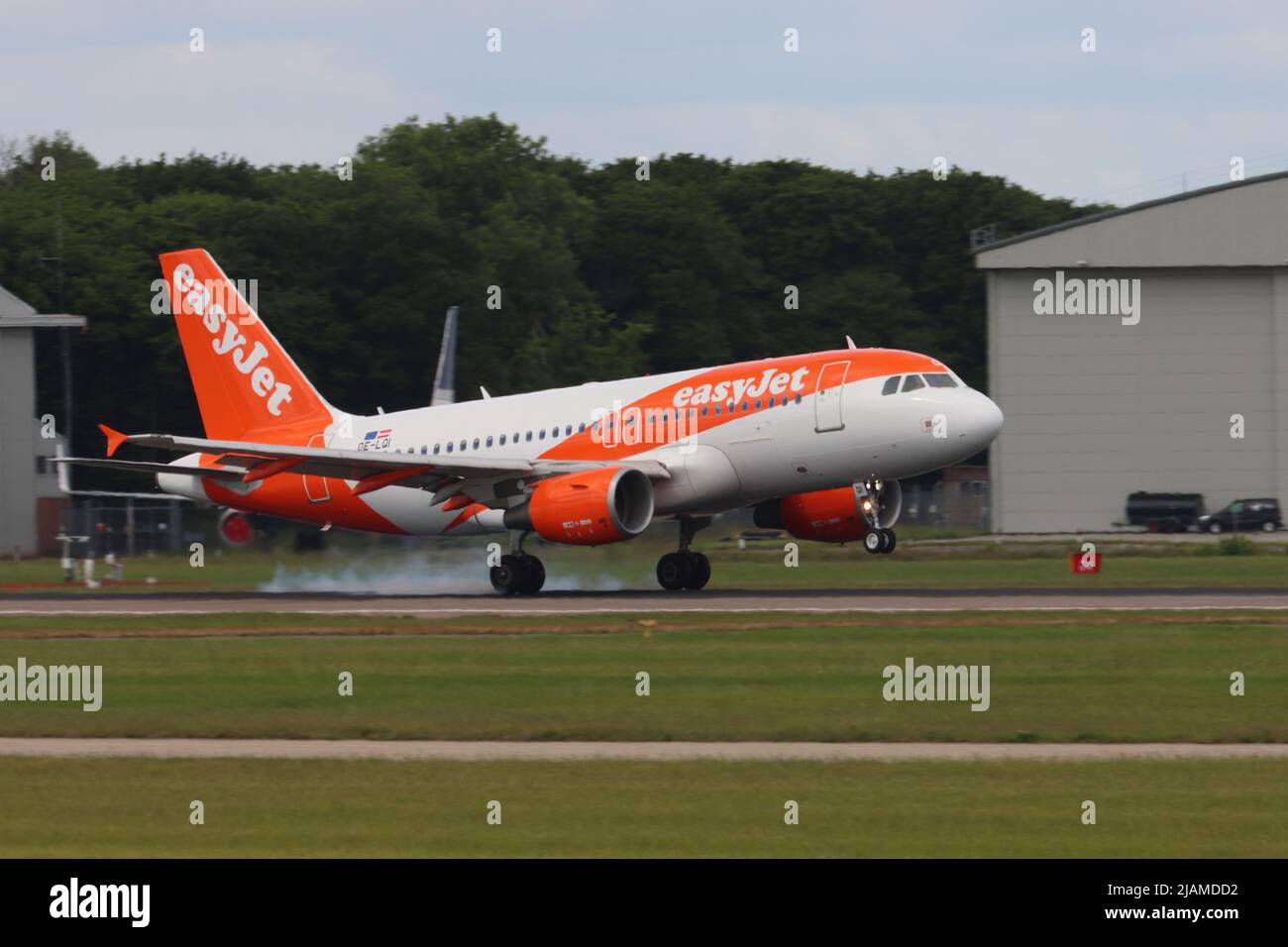 OE-LQI Airbus 319, Easyjet, Stansted Airport, Stansted, Essex, UK Stock Photo