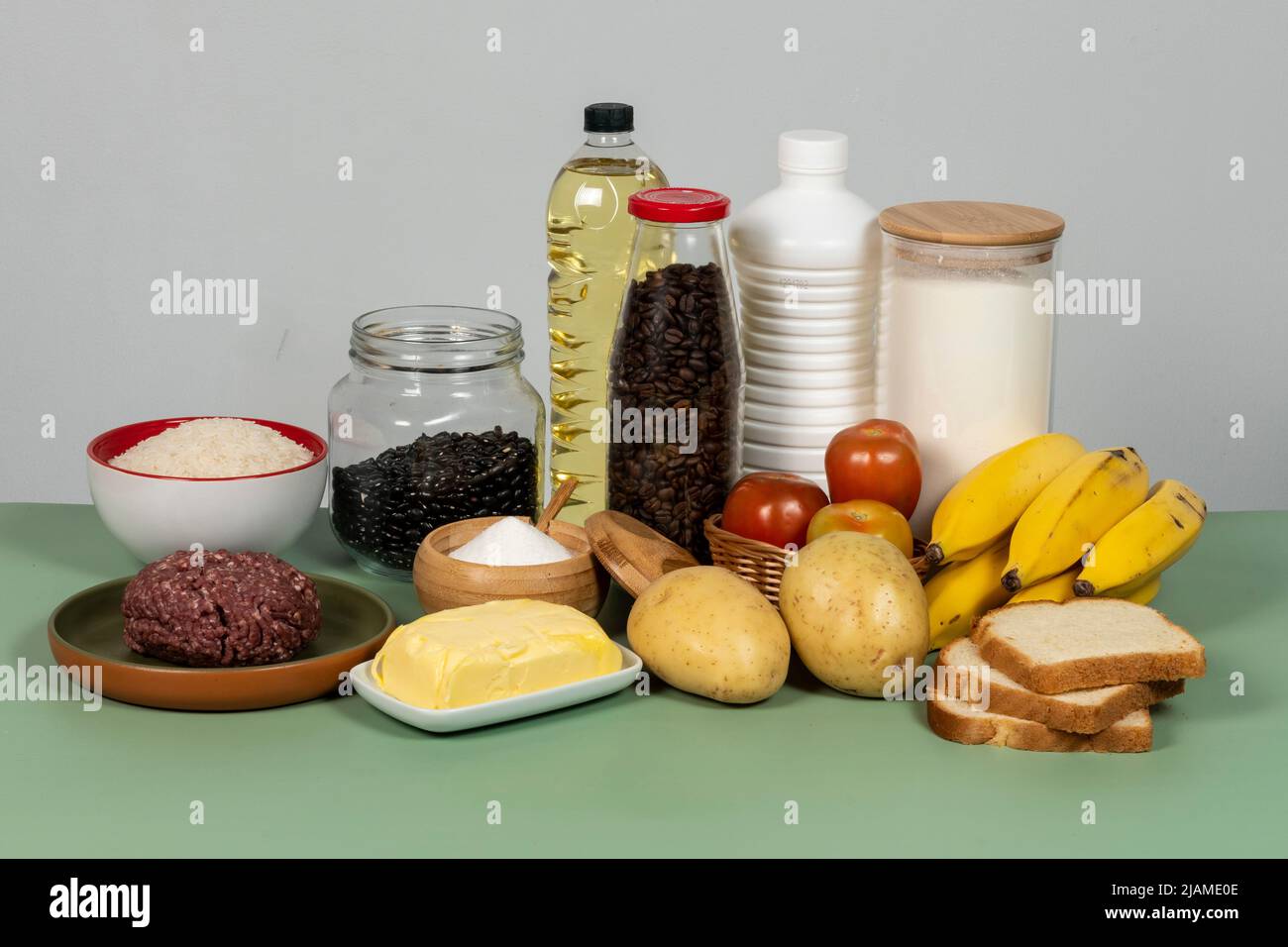 Brazilian basic food basket completed composed of 13 products meat