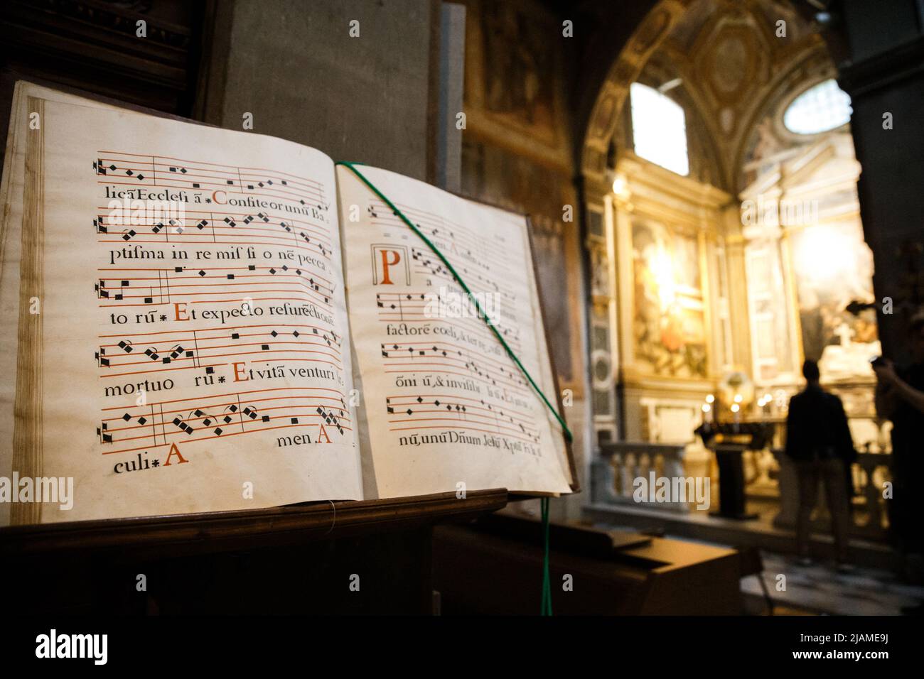 Gregorian chant, sheet music hi-res stock photography and images - Alamy