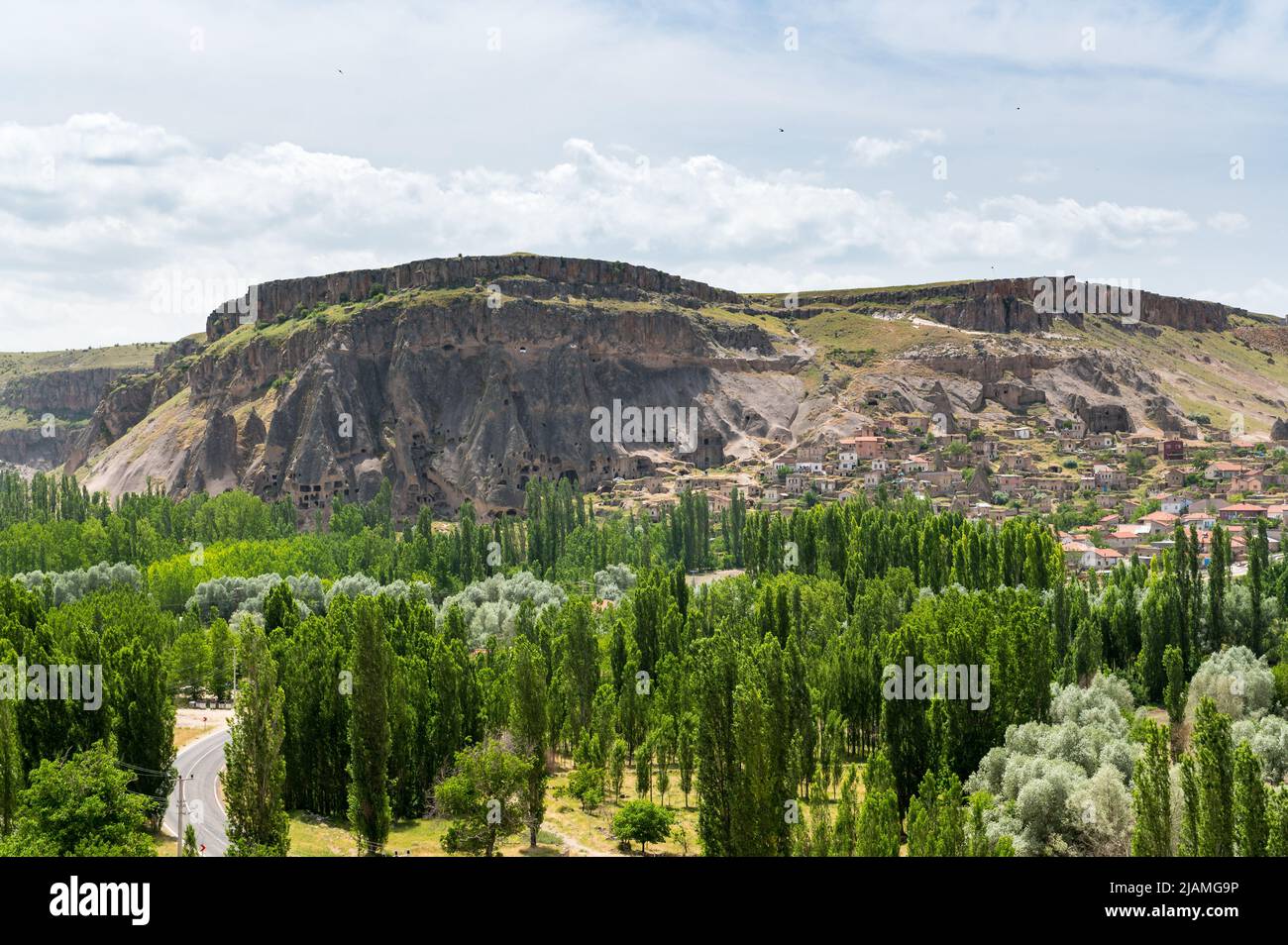 green Ihlara Valley in Cappadocia Stock Photo