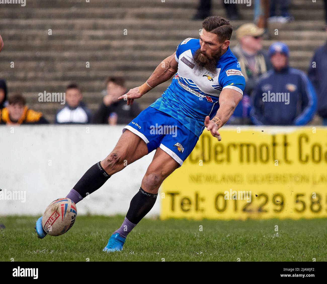 Jarrod Sammut, rugby league player, playing for Barrow Raiders Stock Photo