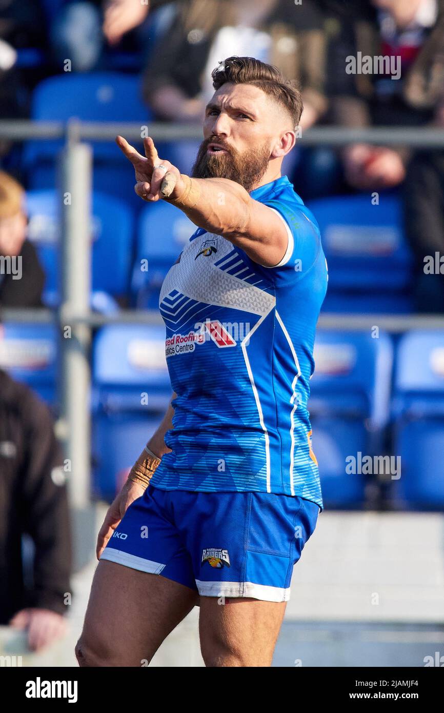 Jarrod Sammut, rugby league player, playing for Barrow Raiders Stock Photo