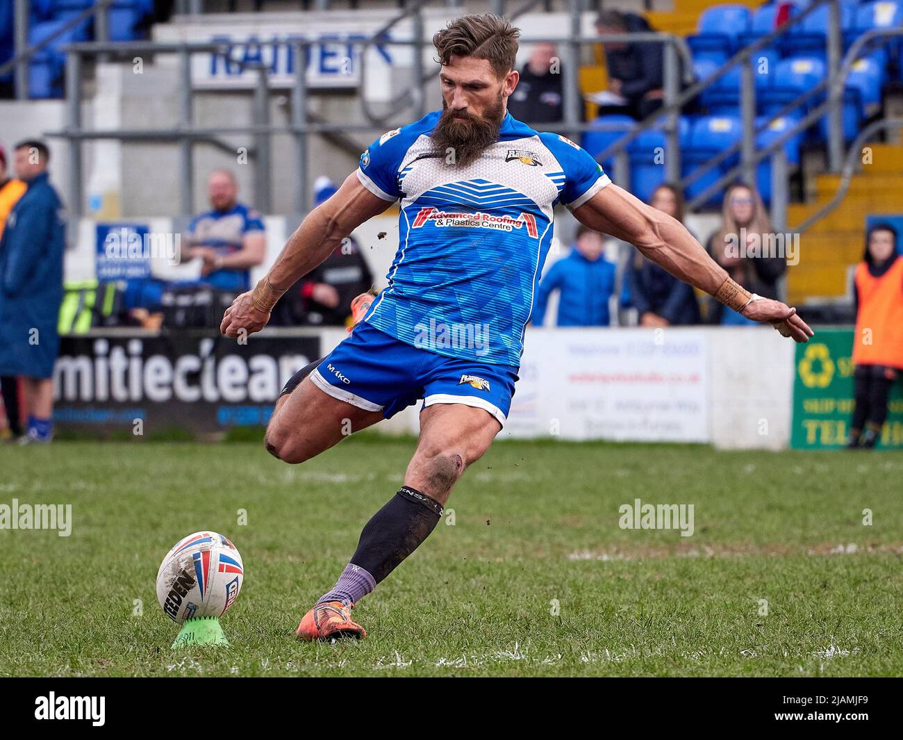 Jarrod Sammut, rugby league player, playing for Barrow Raiders Stock Photo