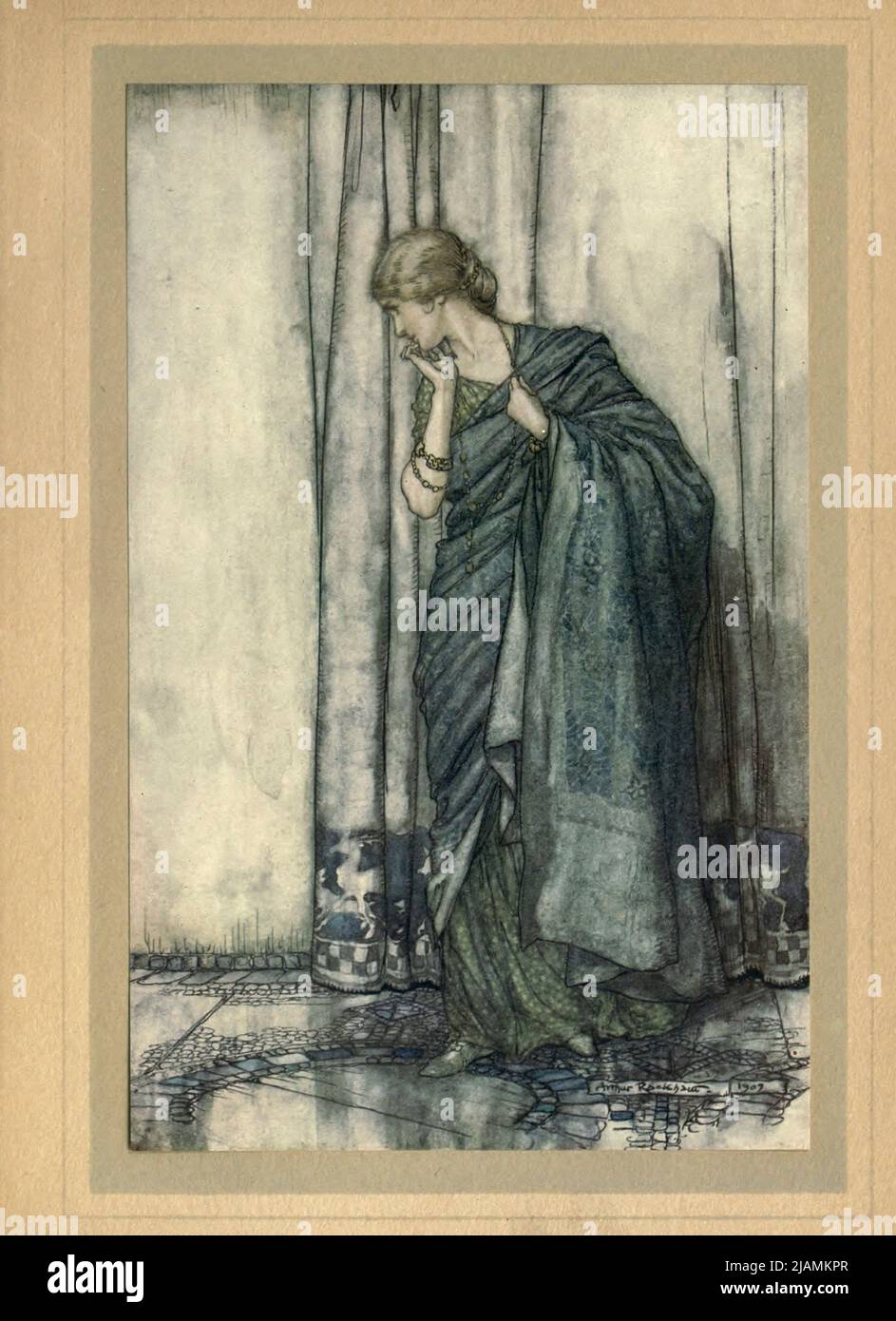 Helena from ' A midsummer night's dream ' by William Shakespeare, 1564-1616; Illustrated by Arthur Rackham, 1867-1939 Publication date 1908 Publisher London, Heinemann; New York, Doubleday, Page & Co Stock Photo