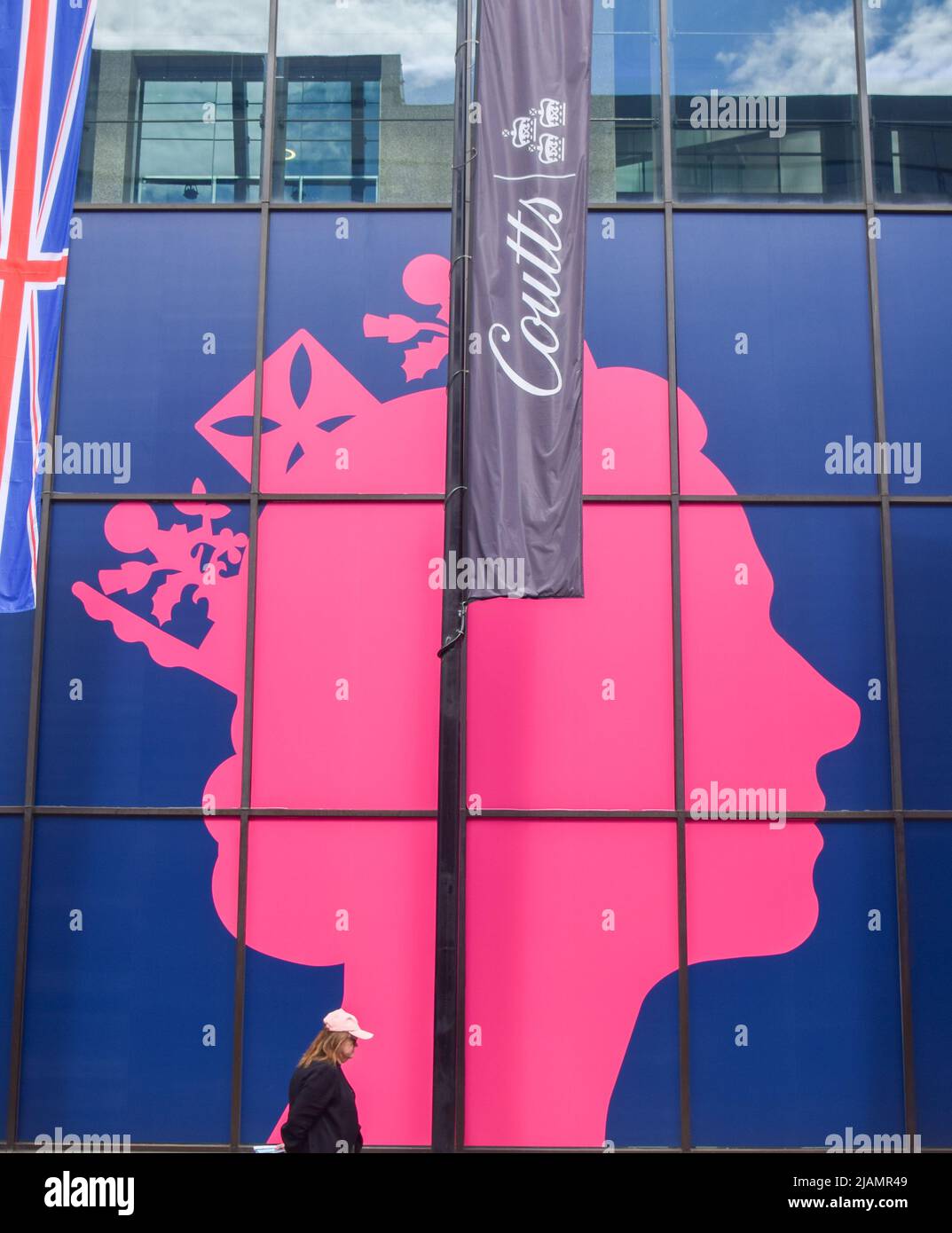 London, England, UK. 31st May, 2022. A woman walks past The Queen's