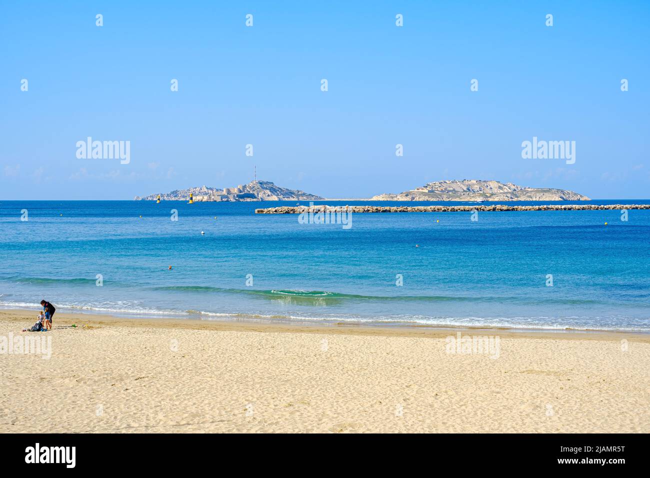 Plage des Catalans,le Chataux d'If, le Frioul  Marseille France Paca 13 Stock Photo