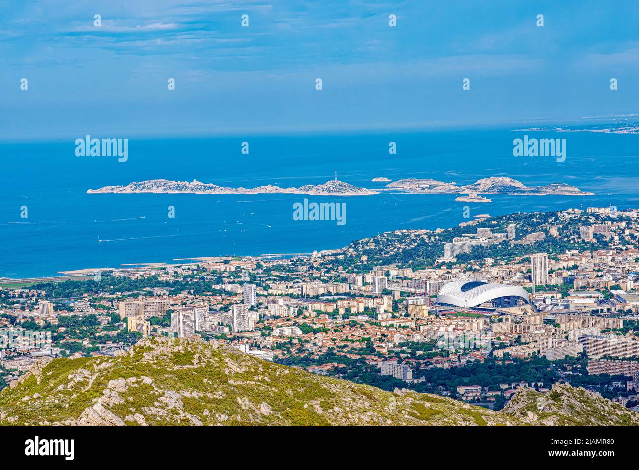 Vue Panoramique Marseille France Paca 13 Stock Photo