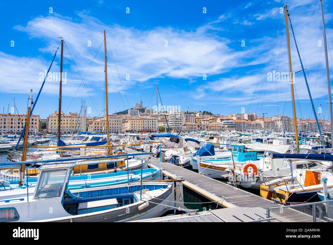 Vieux Port, Marseille France Paca 13 Stock Photo