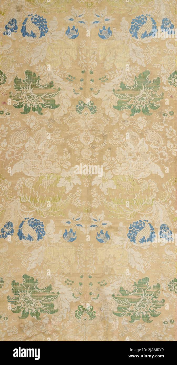 Semi silk fabric dense floral pattern unknown Stock Photo - Alamy