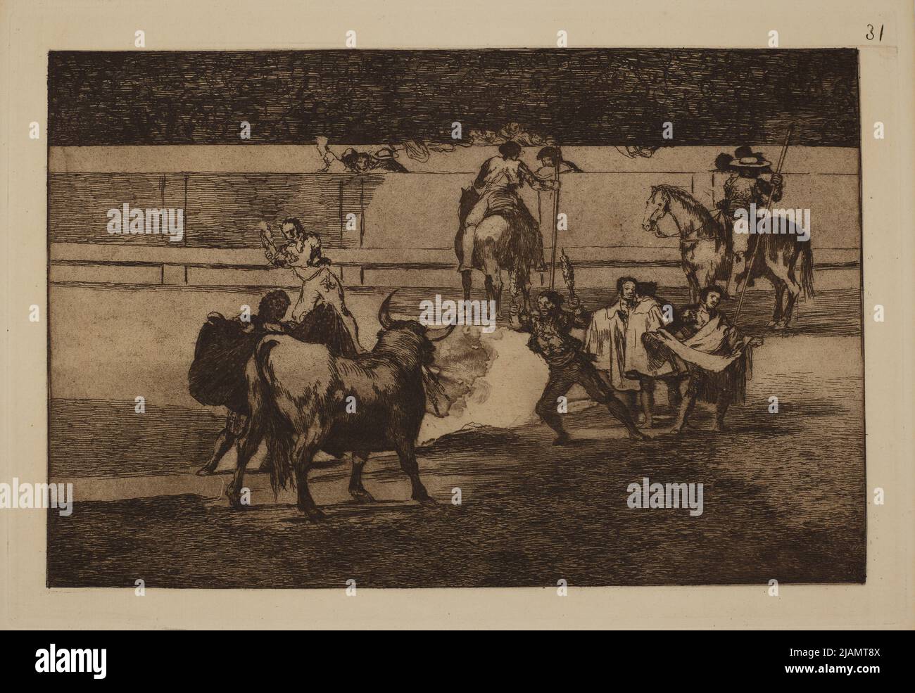 Fire flags /fiery flags; Board No. 31 from: Bullfighting Bullfighting ...