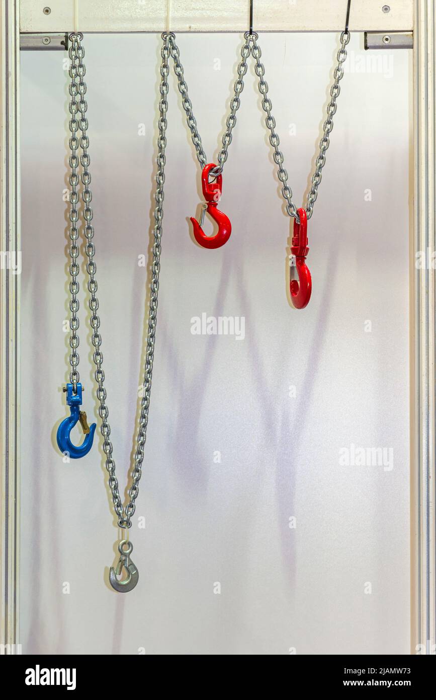 Clevis Hooks With Snap Lock Chains Hoist Equipment for Lifting Heavy