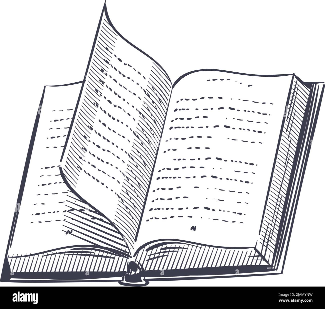 Book sketch hi-res stock photography and images - Alamy