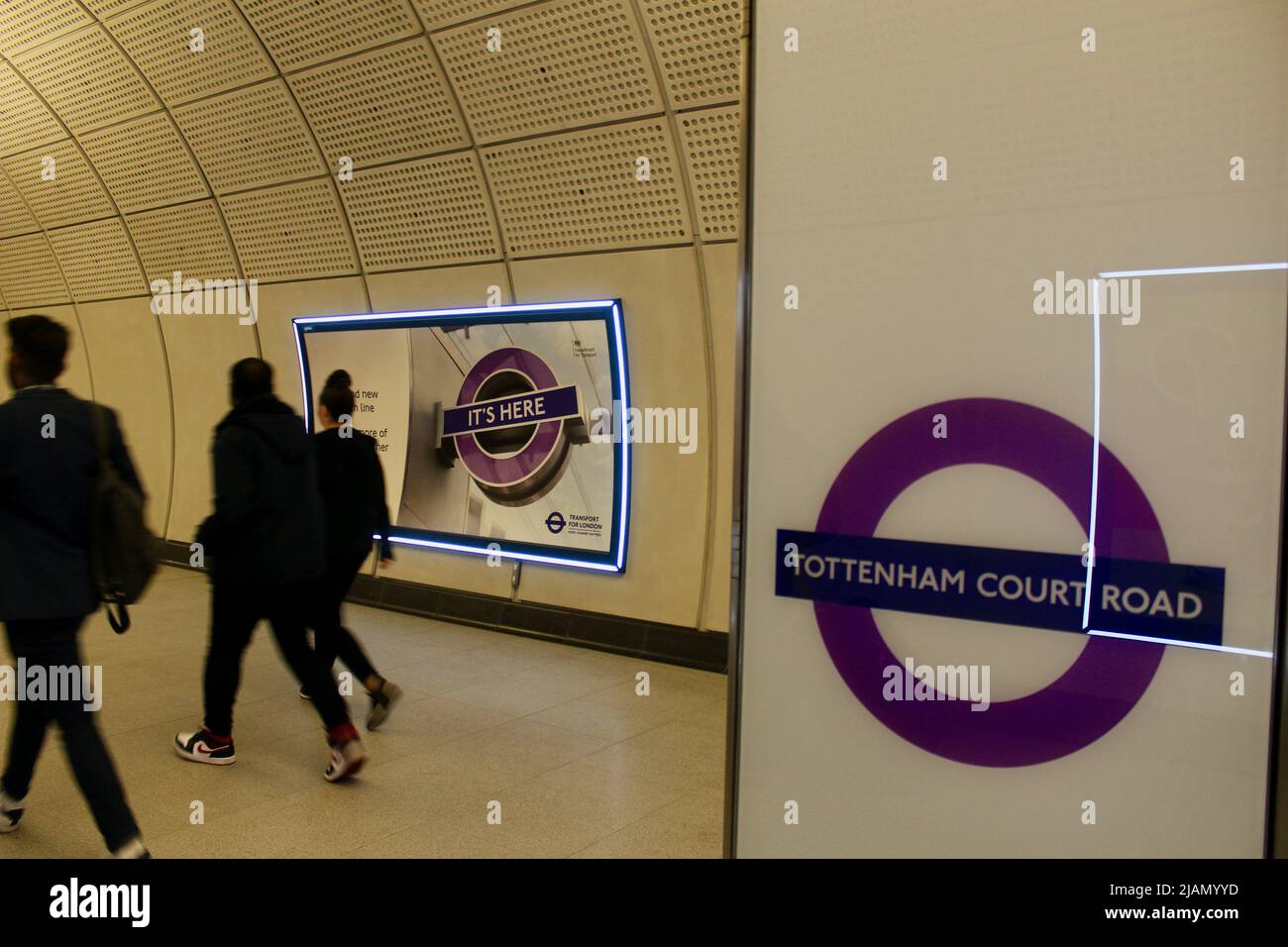 New elizabeth line tottenham court road station hires stock