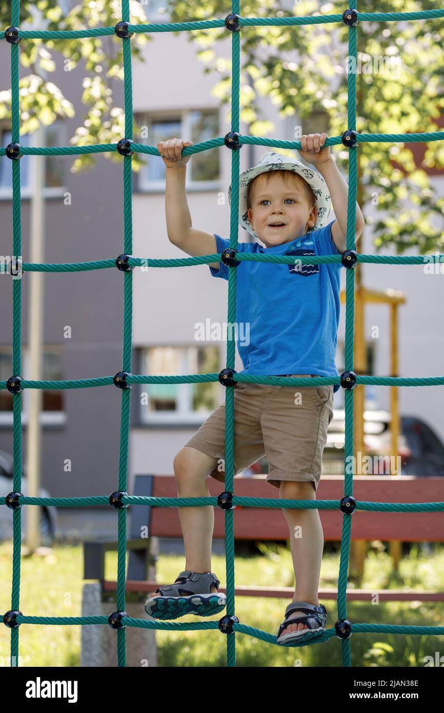 Climbing net on a playground — Stock Photo © kyrien #6768475