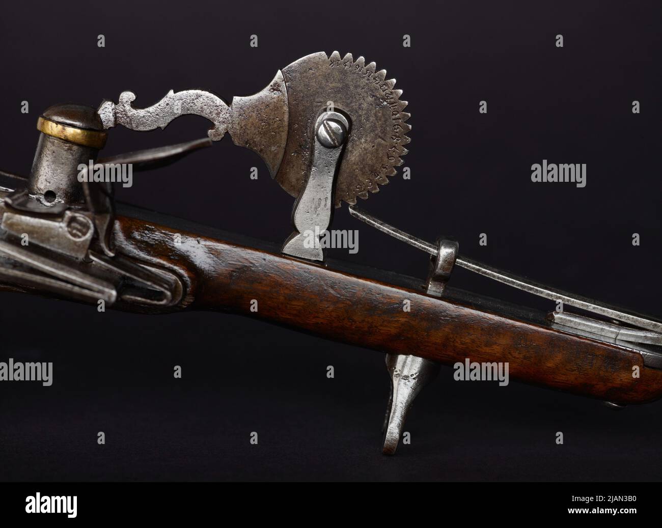 A brief to measure the gunpowder with a rock castle unknown scrux Stock ...