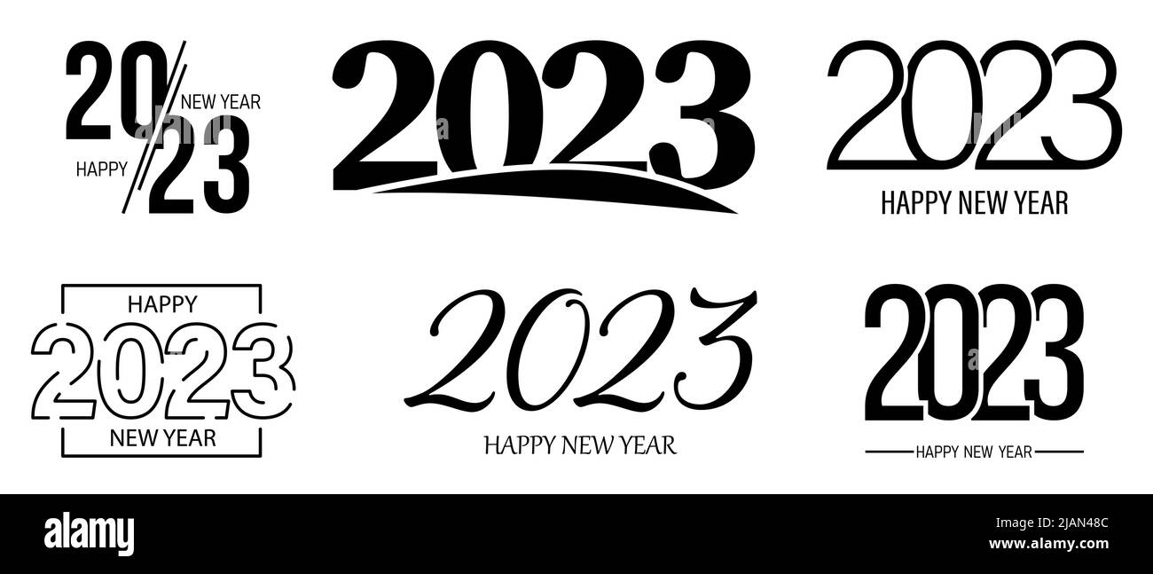 Calendar 2023 vector vectors Black and White Stock Photos & Images - Alamy