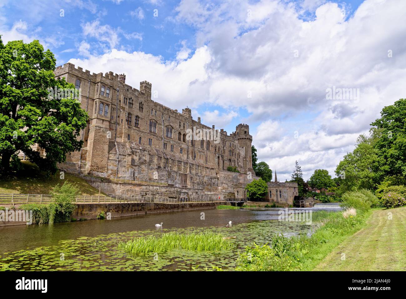 Warwick Castle - medieval castle in Warwick, Warwickshire - England