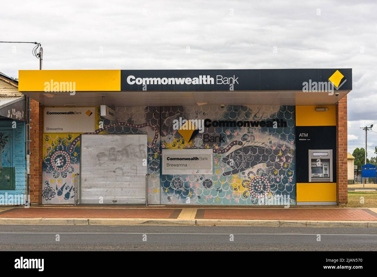 A Commonwealth Bank branch in Brewarrina, New South Wales Stock Photo